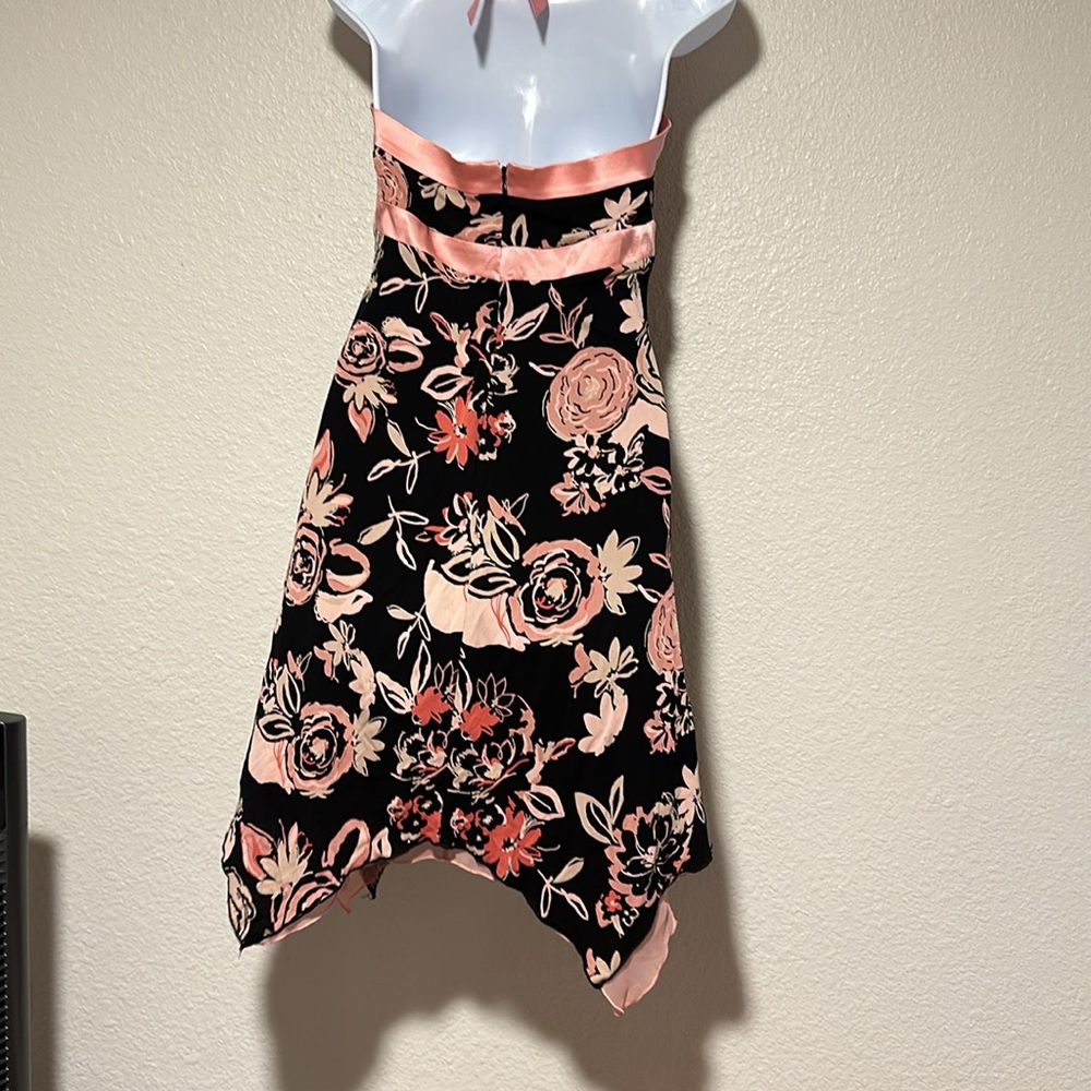 Bebe dress size, large pink and black halter top. Prefect for day or night. - Picture 2 of 3